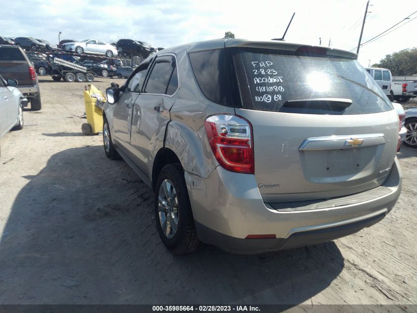 2016 Chevrolet Equinox Ls VIN: 2GNALBEK1G1126794 Lot: 35985664