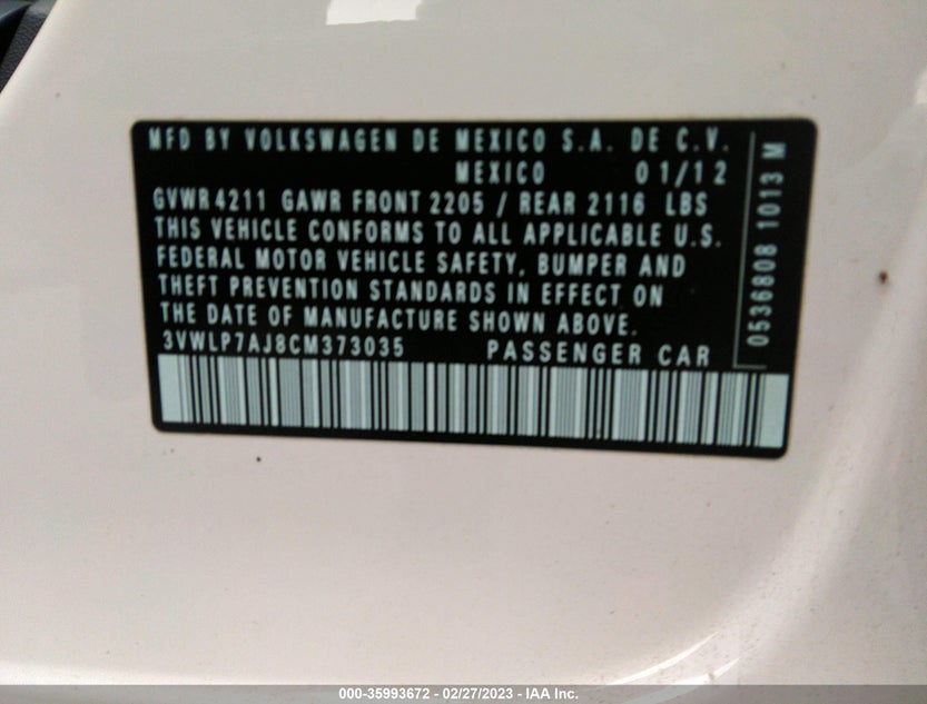 3VWLP7AJ8CM373035