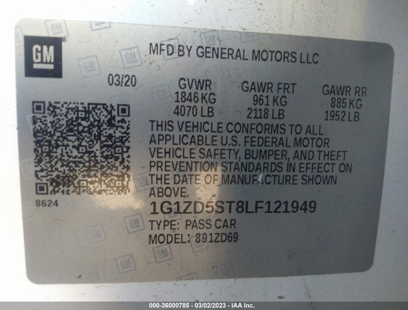 1G1ZD5ST8LF121949