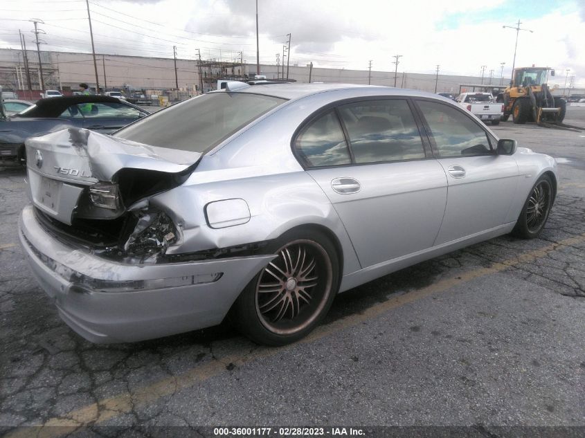 2006 BMW 750Li VIN: WBAHN83576DT26113 Lot: 36001177