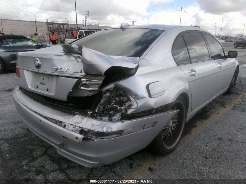 2006 BMW 750Li VIN: WBAHN83576DT26113 Lot: 36001177