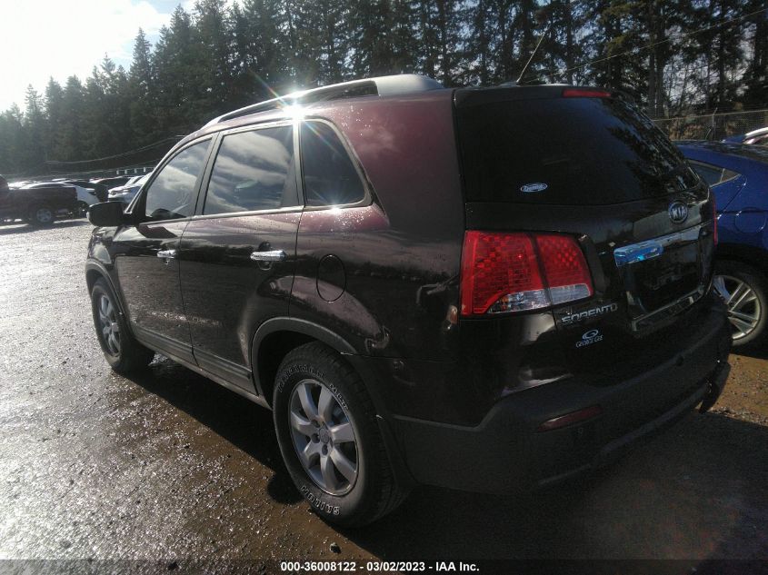 2012 Kia Sorento Lx V6 VIN: 5XYKTDA23CG226068 Lot: 36008122