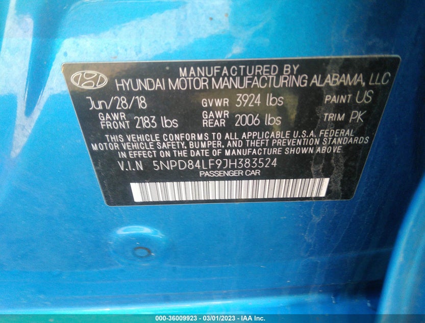 5NPD84LF9JH383524