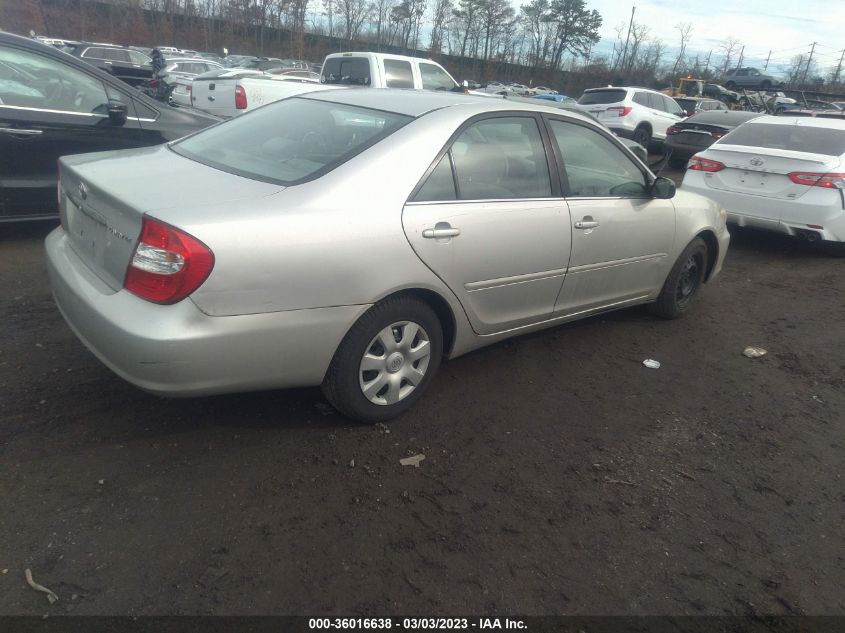 2002 Toyota Camry Xle/Se/Le VIN: 4T1BE32K02U066050 Lot: 36016638