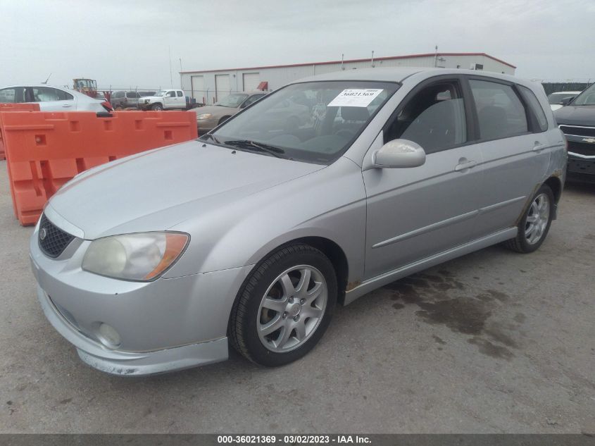 2006 Kia Spectra VIN: KNAFE161165319627 Lot: 36021369