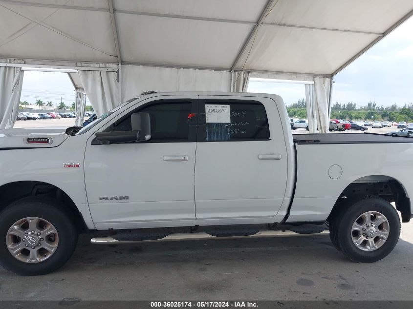 2019 Ram 2500 Big Horn 4X4 6'4" Box VIN: 3C6UR5DJ2KG530922 Lot: 36025174