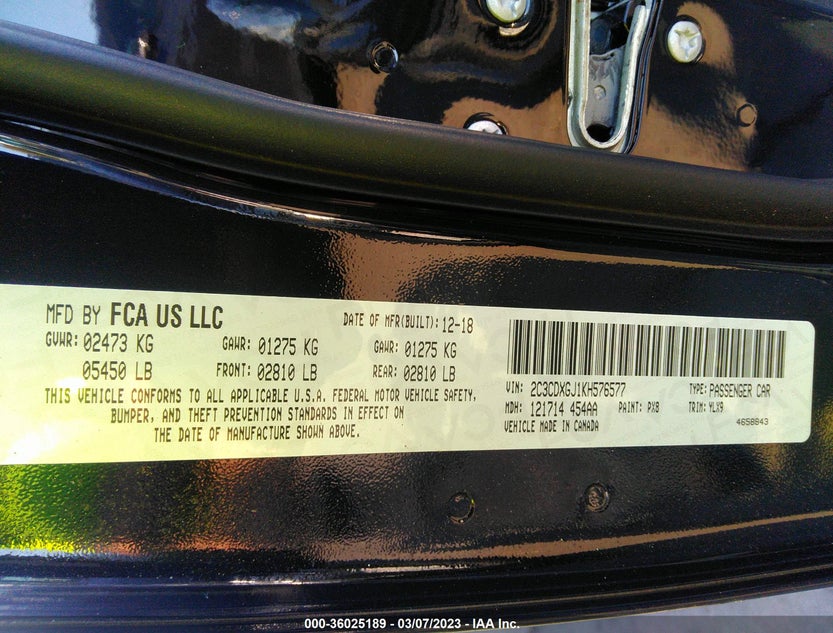 2C3CDXGJ1KH576577