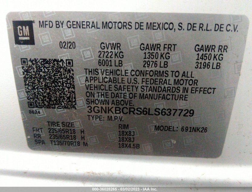 3GNKBCRS6LS637729