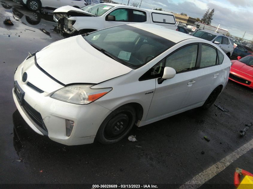 JTDKN3DU7D1682366 2013 Toyota Prius Three