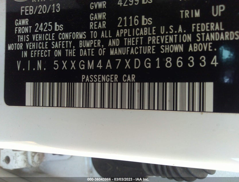 5XXGM4A7XDG186334