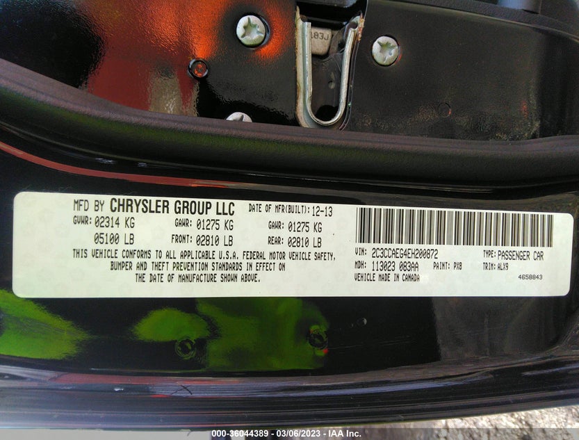 2C3CCAEG4EH200872