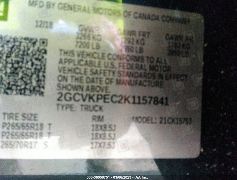 2GCVKPEC2K1157841