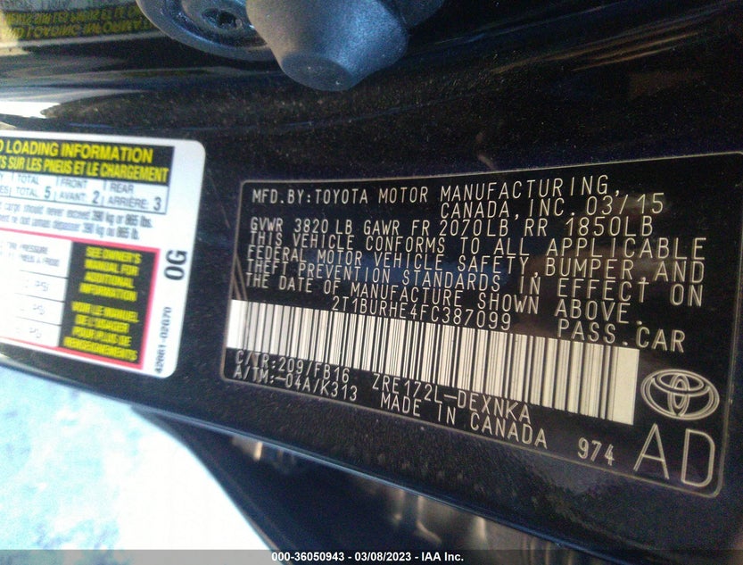 2T1BURHE4FC387099