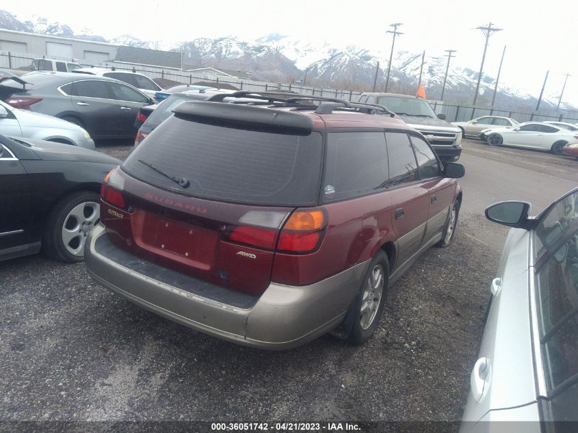 2002 Subaru Legacy Outback W/All Weather Pkg VIN: 4S3BH675727622580 Lot: 36051742