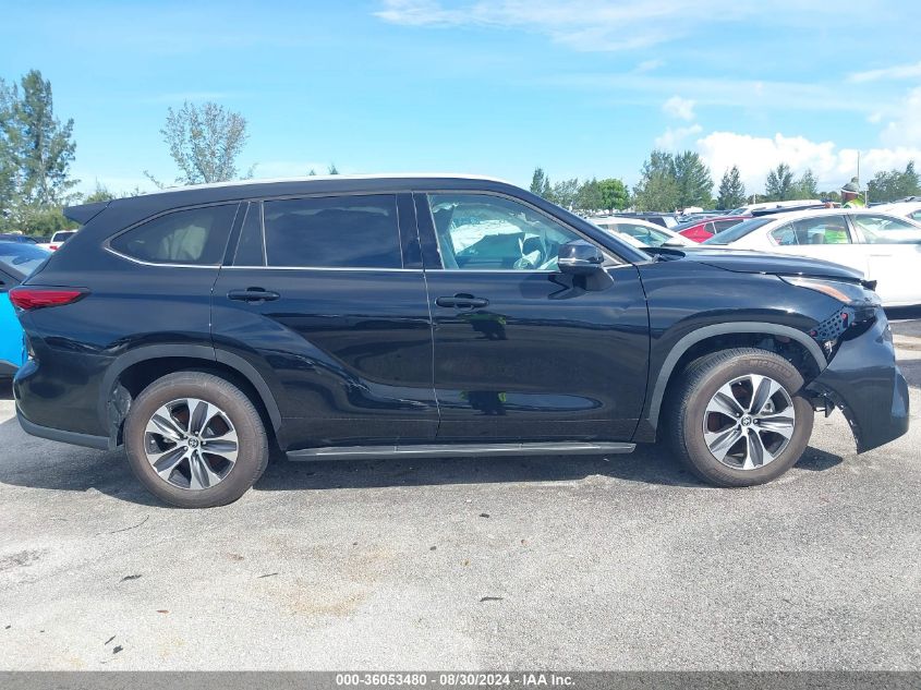 2022 Toyota Highlander Xle VIN: 5TDGZRAH2NS560099 Lot: 36053480