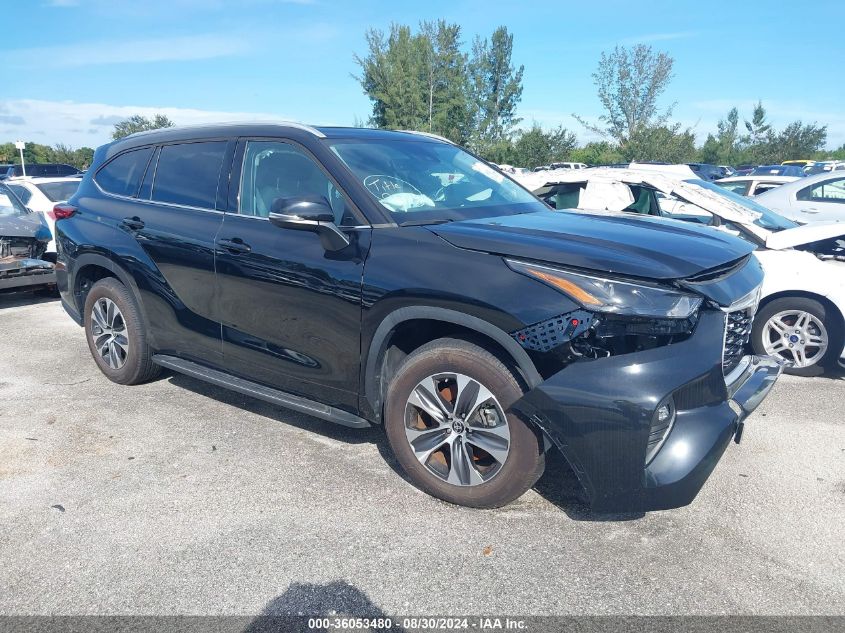 2022 Toyota Highlander Xle VIN: 5TDGZRAH2NS560099 Lot: 36053480