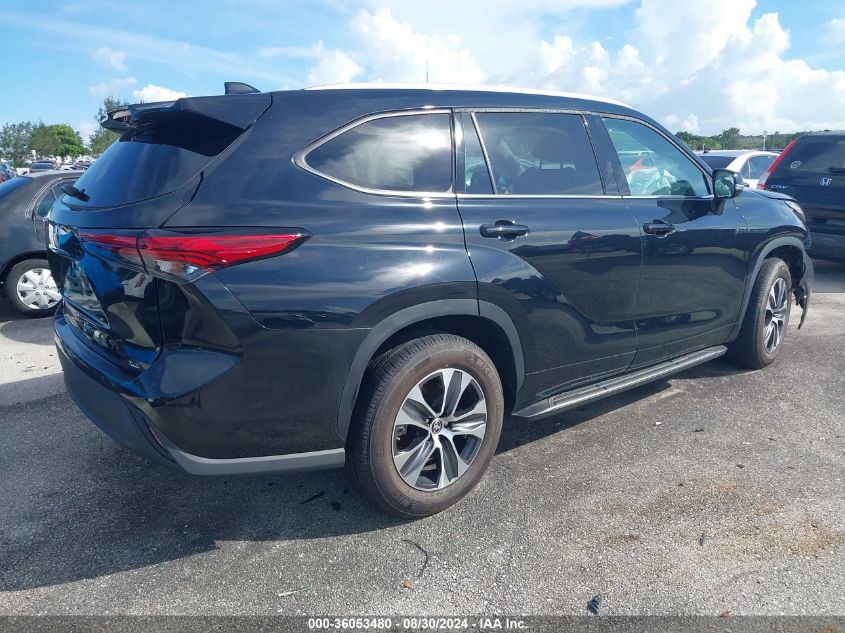 2022 Toyota Highlander Xle VIN: 5TDGZRAH2NS560099 Lot: 36053480