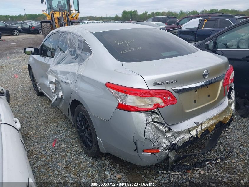 2015 Nissan Sentra S VIN: 3N1AB7AP9FY366186 Lot: 36053792