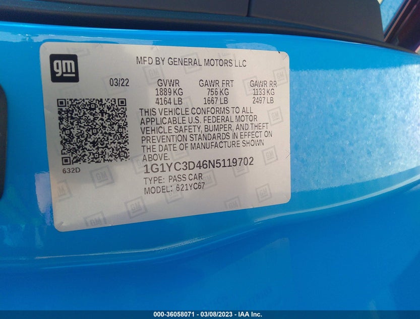 1G1YC3D46N5119702