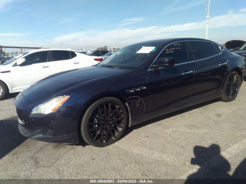 2014 Maserati Quattroporte Gts VIN: ZAM56PPA2E1080393 Lot: 36058583