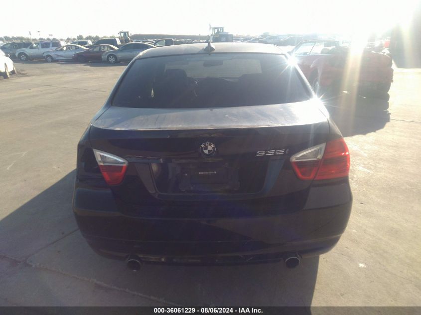 2007 BMW 335I VIN: WBAVB73587KY62376 Lot: 36061229