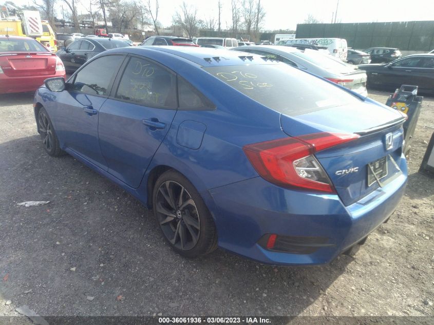 2020 Honda Civic Sport VIN: 2HGFC2F80LH548009 Lot: 36061936