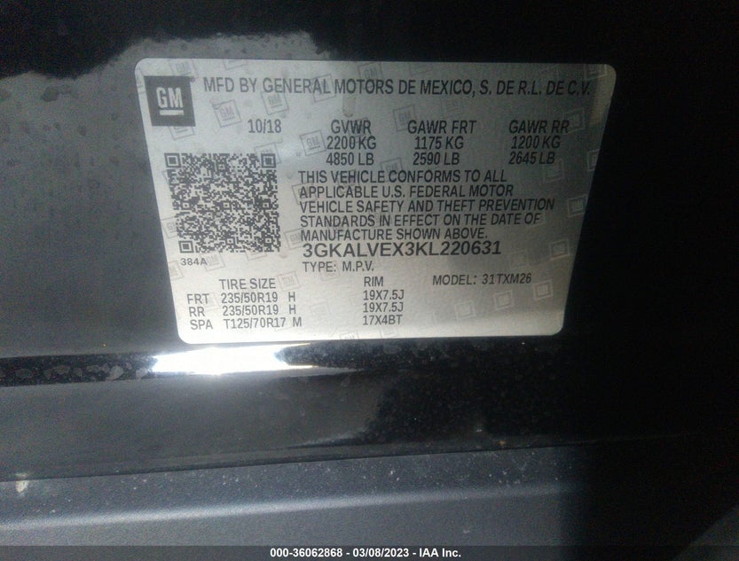 3GKALVEX3KL220631
