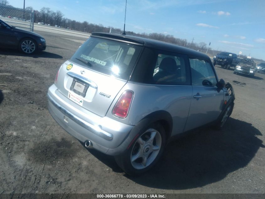 2002 Mini Cooper Hardtop Base (M5) VIN: WMWRC33432TC37002 Lot: 36066778