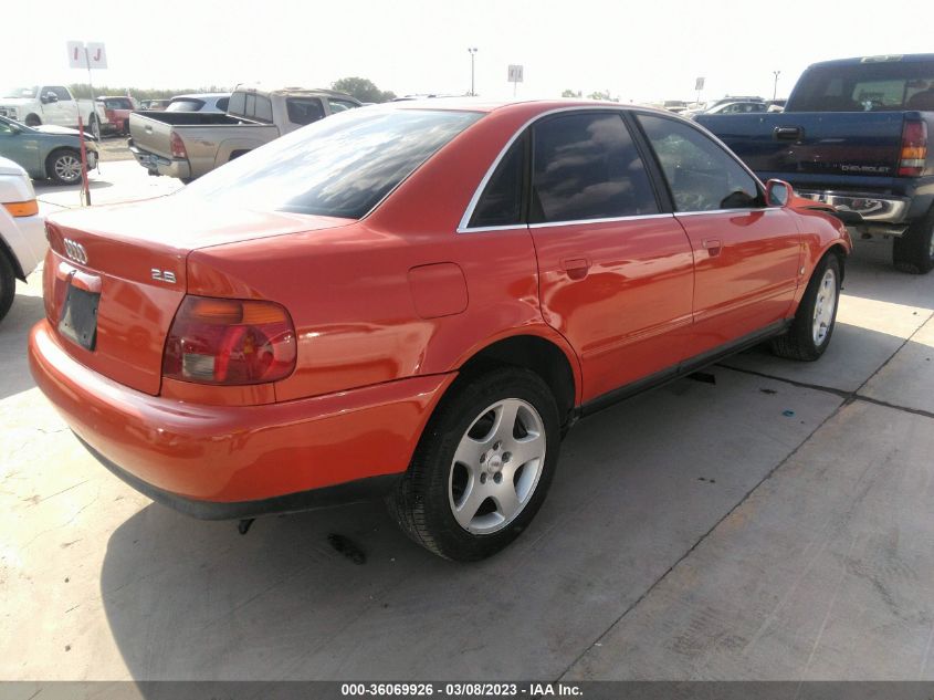 1997 Audi A4 2.8 (A5)/2.8 (M5) VIN: WAUDA88D1VA144269 Lot: 36069926