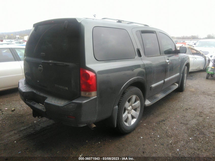 2010 Nissan Armada Titanium VIN: 5N1BA0ND1AN607347 Lot: 36071543