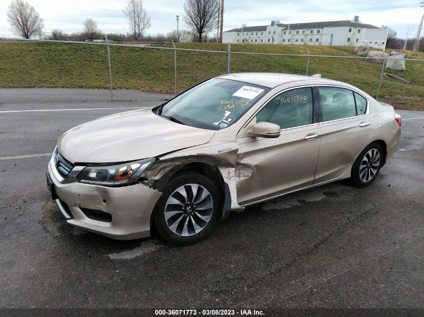 2014 Honda Accord Hybrid VIN: 1HGCR6F30EA001014 Lot: 36071773