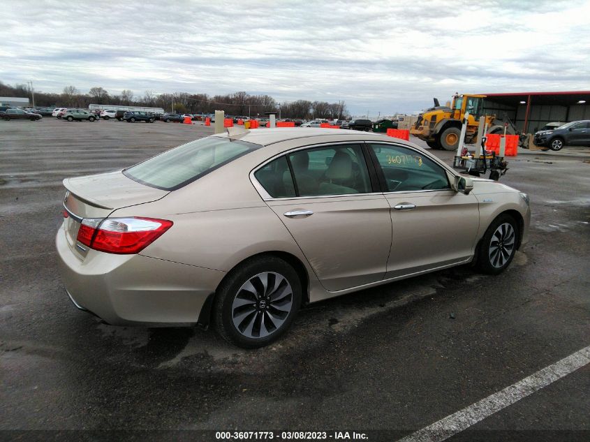 2014 Honda Accord Hybrid VIN: 1HGCR6F30EA001014 Lot: 36071773