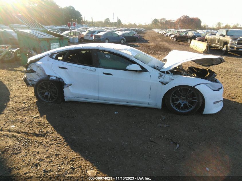 2022 Tesla Model S Dual Motor All-Wheel Drive VIN: 5YJSA1E54NF488023 Lot: 36074023