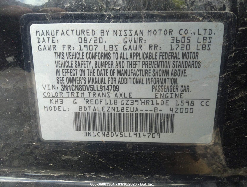 3N1CN8DV5LL914709
