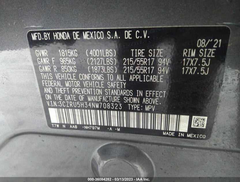 3CZRU5H34NM708323
