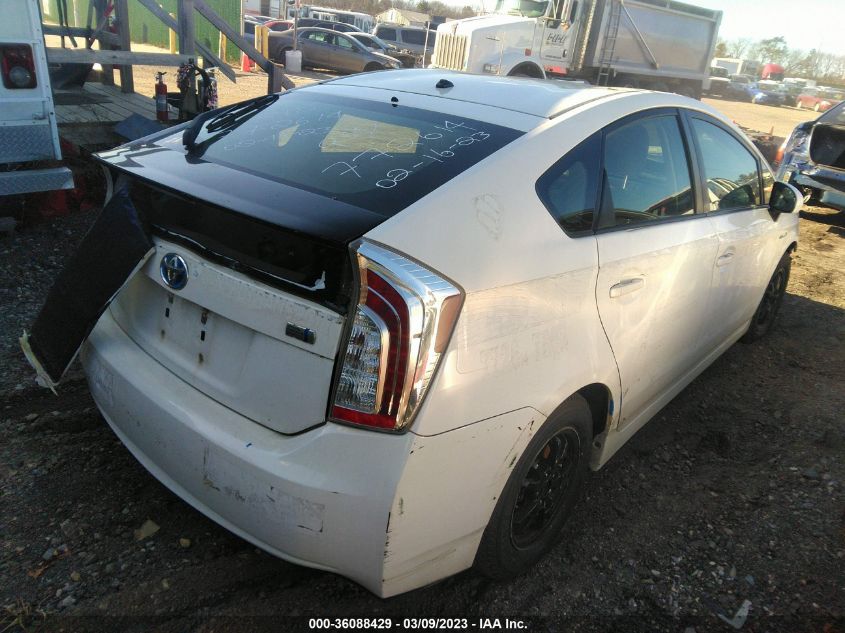 2014 Toyota Prius Two VIN: JTDKN3DUXE1800685 Lot: 36088429