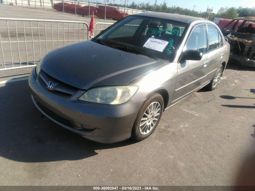 2HGES16585H623296 2005 Honda Civic Lx