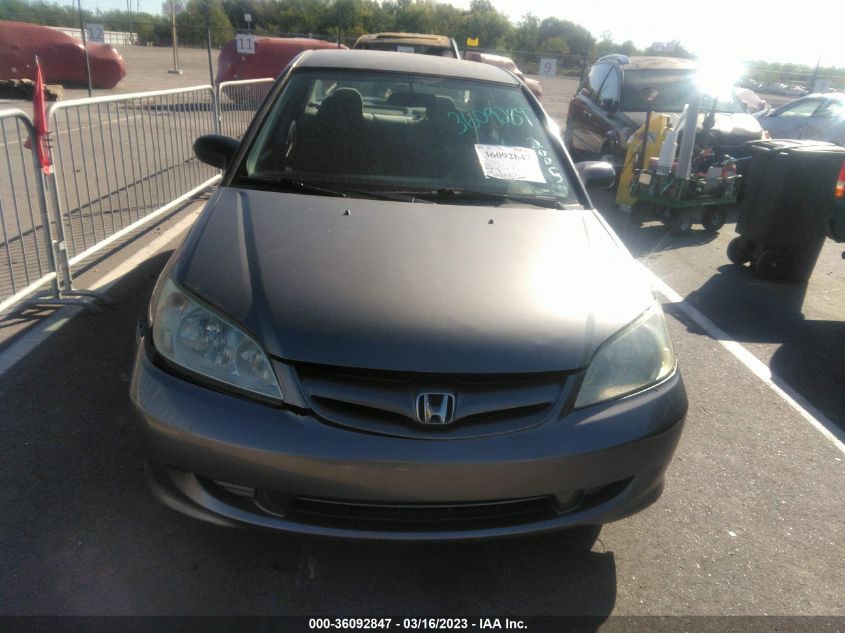 2HGES16585H623296 2005 Honda Civic Lx