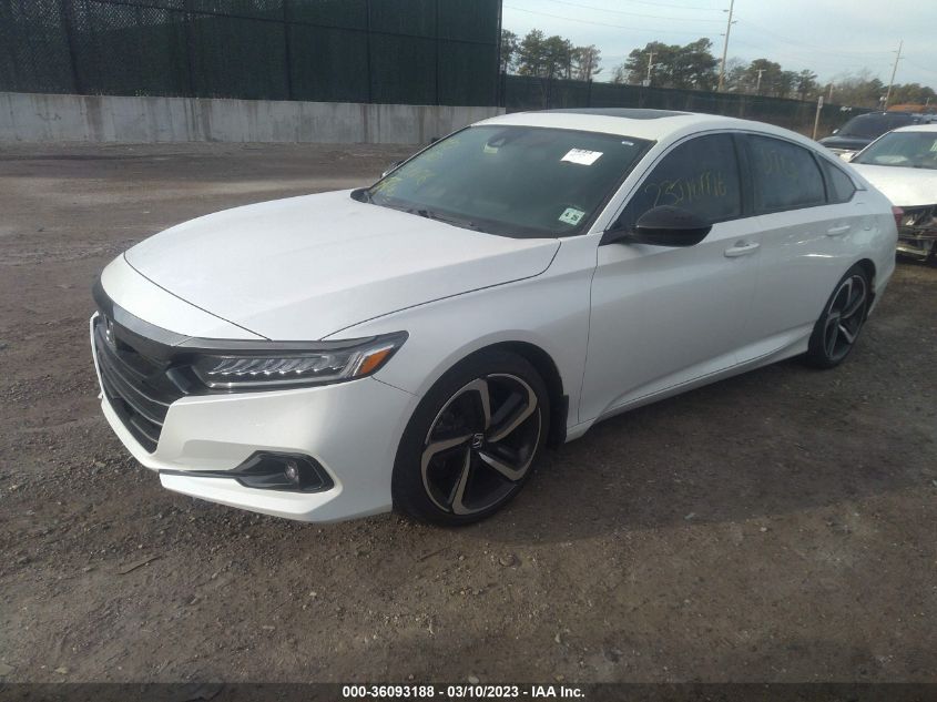 2021 Honda Accord Sport VIN: 1HGCV1F3XMA016889 Lot: 36093188