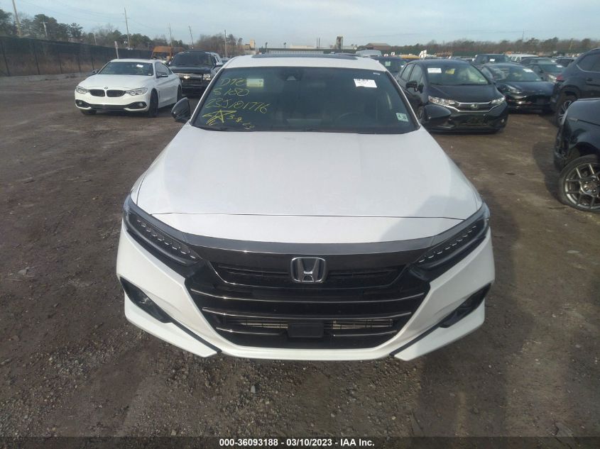 2021 Honda Accord Sport VIN: 1HGCV1F3XMA016889 Lot: 36093188