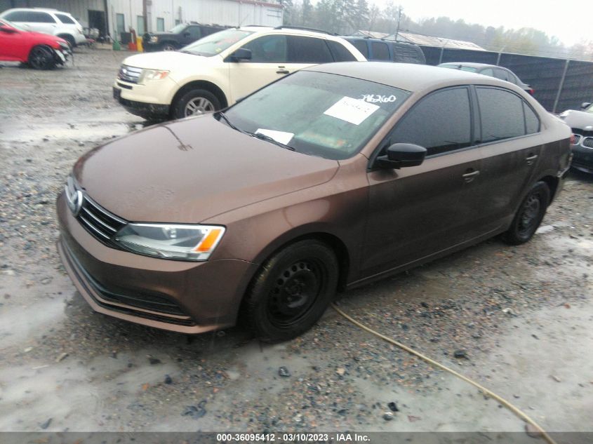 2015 Volkswagen Jetta 2.0L S VIN: 3VW2K7AJ4FM296260 Lot: 36095412