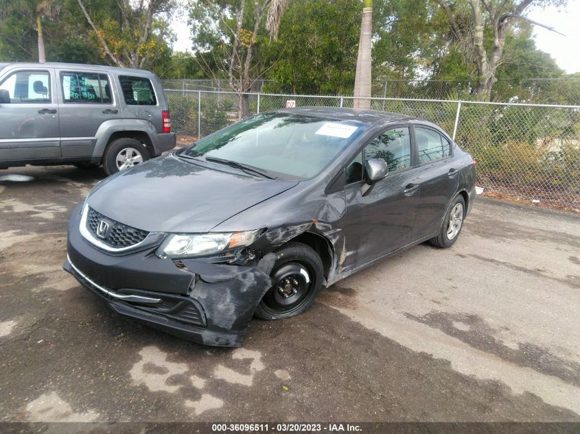 2013 Honda Civic Lx VIN: 19XFB2E5XDE064502 Lot: 36096511