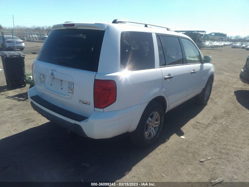 2005 Honda Pilot Ex-L VIN: 2HKYF18775H566711 Lot: 36099243