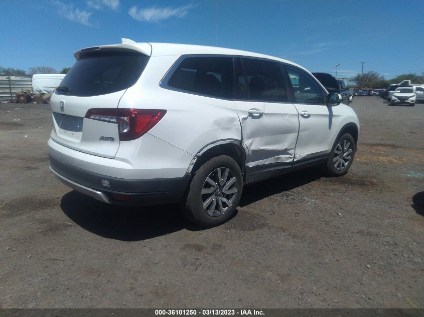 2021 Honda Pilot Ex VIN: 5FNYF6H35MB072290 Lot: 36101250