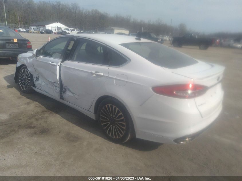 2018 Ford Fusion Titanium VIN: 3FA6P0D91JR163360 Lot: 36101826