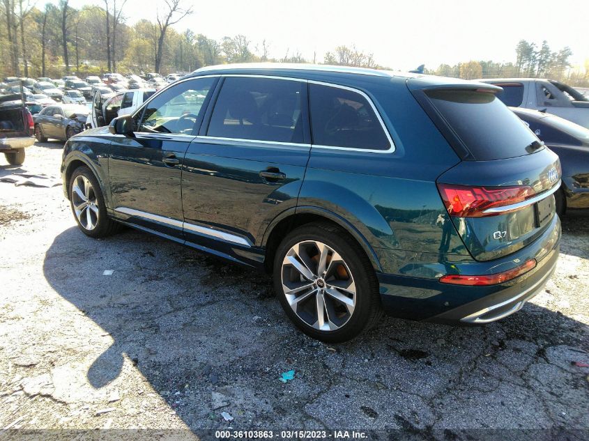 2021 Audi Q7 Prestige 55 Tfsi Quattro Tiptronic VIN: WA1VXAF73MD038987 Lot: 36103863