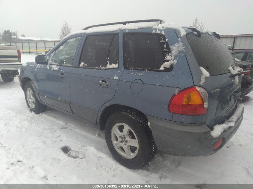 2001 Hyundai Santa Fe 2.7L V6 Gls/2.7L V6 Lx/Gls VIN: KM8SC83D61U099491 Lot: 36106392