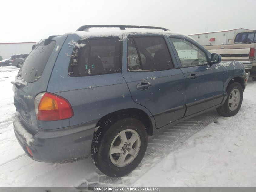 2001 Hyundai Santa Fe 2.7L V6 Gls/2.7L V6 Lx/Gls VIN: KM8SC83D61U099491 Lot: 36106392