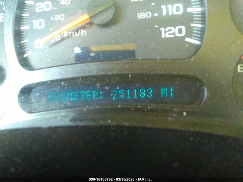 2003 GMC Sierra 1500 VIN: 2GTEK19T831404594 Lot: 36106792