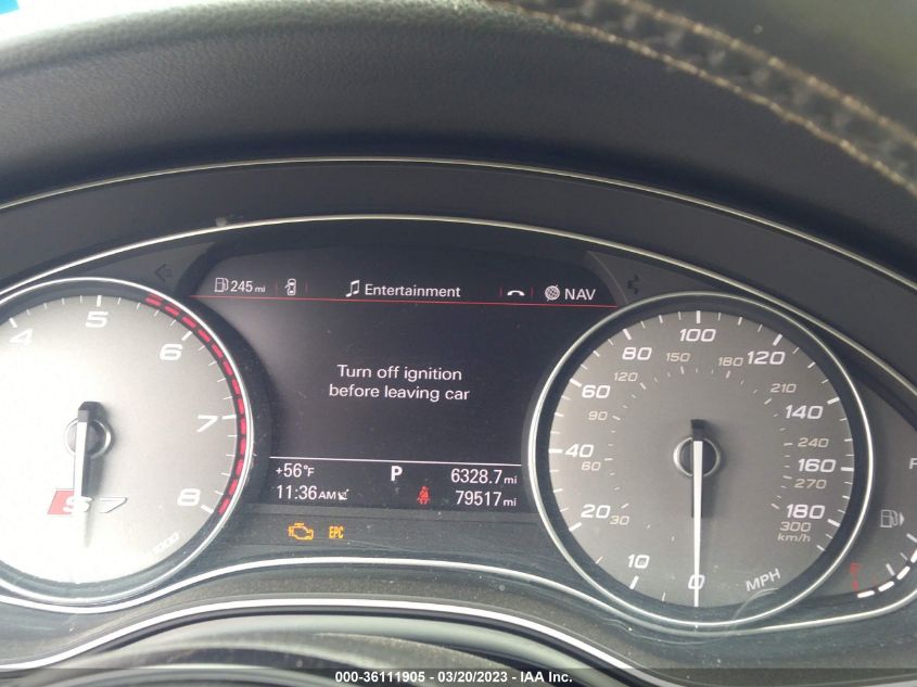 WAUW2BFC3DN105297 2013 Audi S7 4.0T Prestige